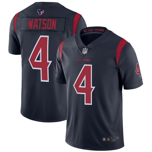 Houston Texans Limited Navy Blue Men Deshaun Watson Jersey NFL Football #4 Rush Vapor Untouchable->houston texans->NFL Jersey
